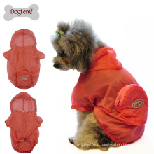 Skin wear dog raincoat UV resistant dog camo jacket cloth